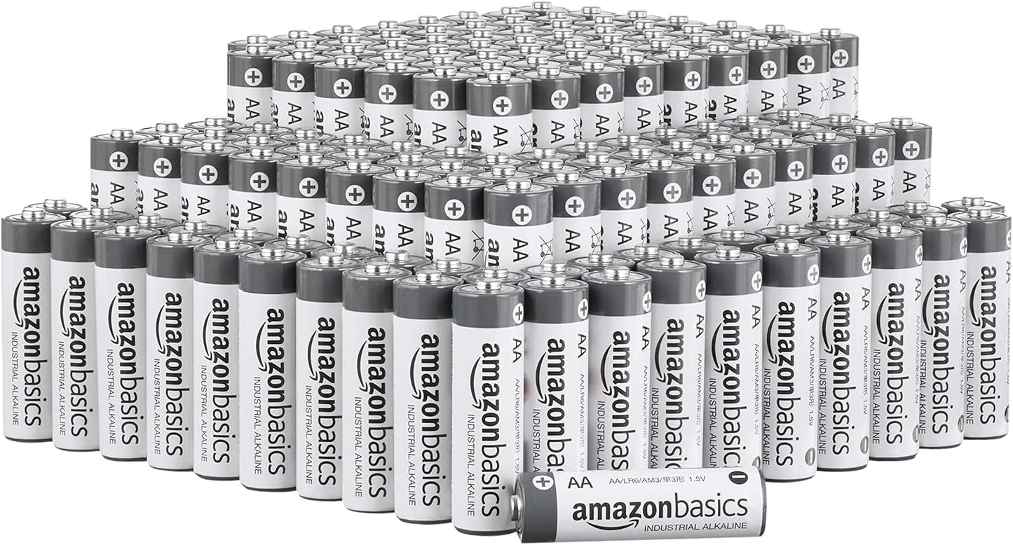 Reliable Performance AA Industrial Alkaline Batteries, 450 Count