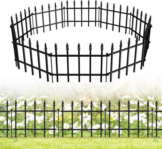 Decorative Metal Garden Fence for Flower Bed and Lawn Use