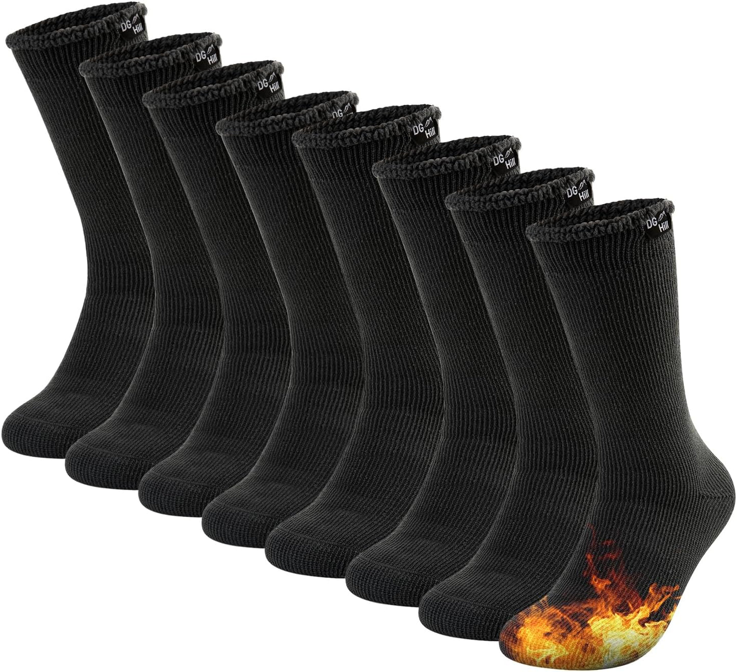 DG Hill Winter Thermal Socks - Warm Insulated Socks for Cold Weather