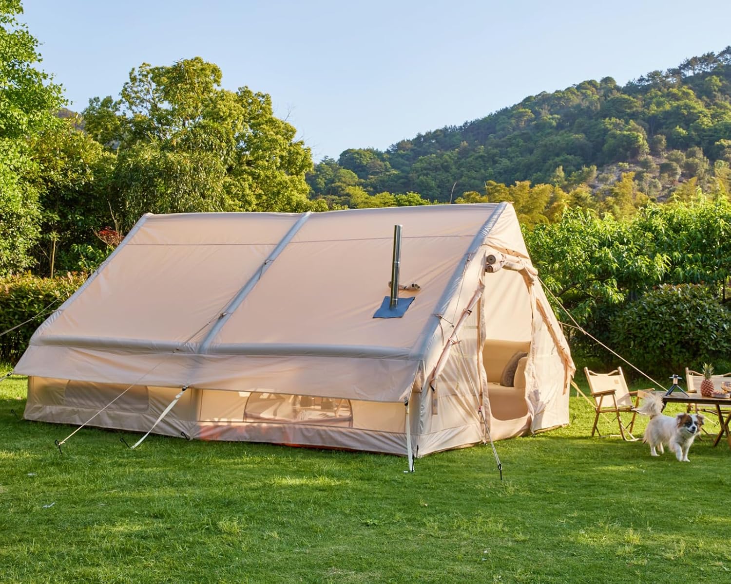 YOLENY Inflatable Waterproof Tent, 4-8 Person Easy Setup!