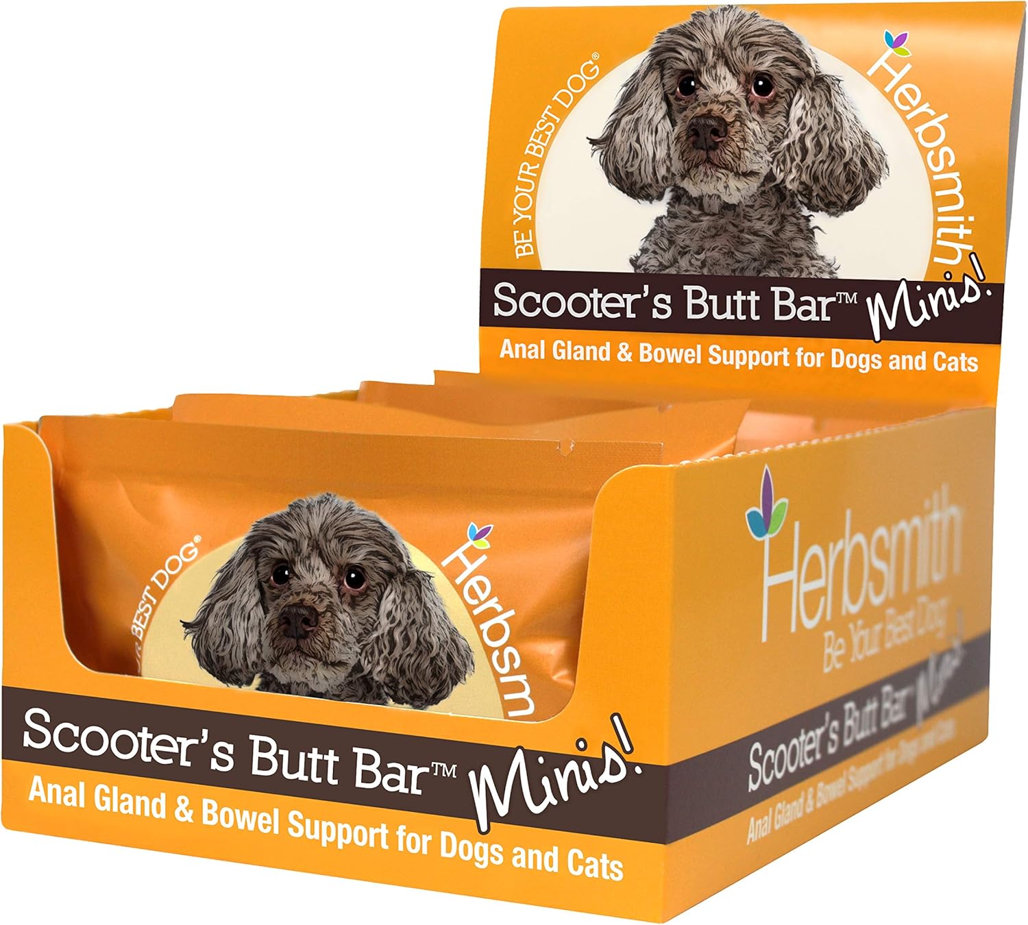 Herbsmith Scooters Butt Bars for Dogs - Digestive Aid Treats