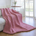 Chunky Knit Blanket - Luxury Soft Cozy 40 in x 50 in Throw Blanket