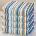 Striped Bath Towels Set 4PC 28in x 52in - Quick Dry Soft Cotton