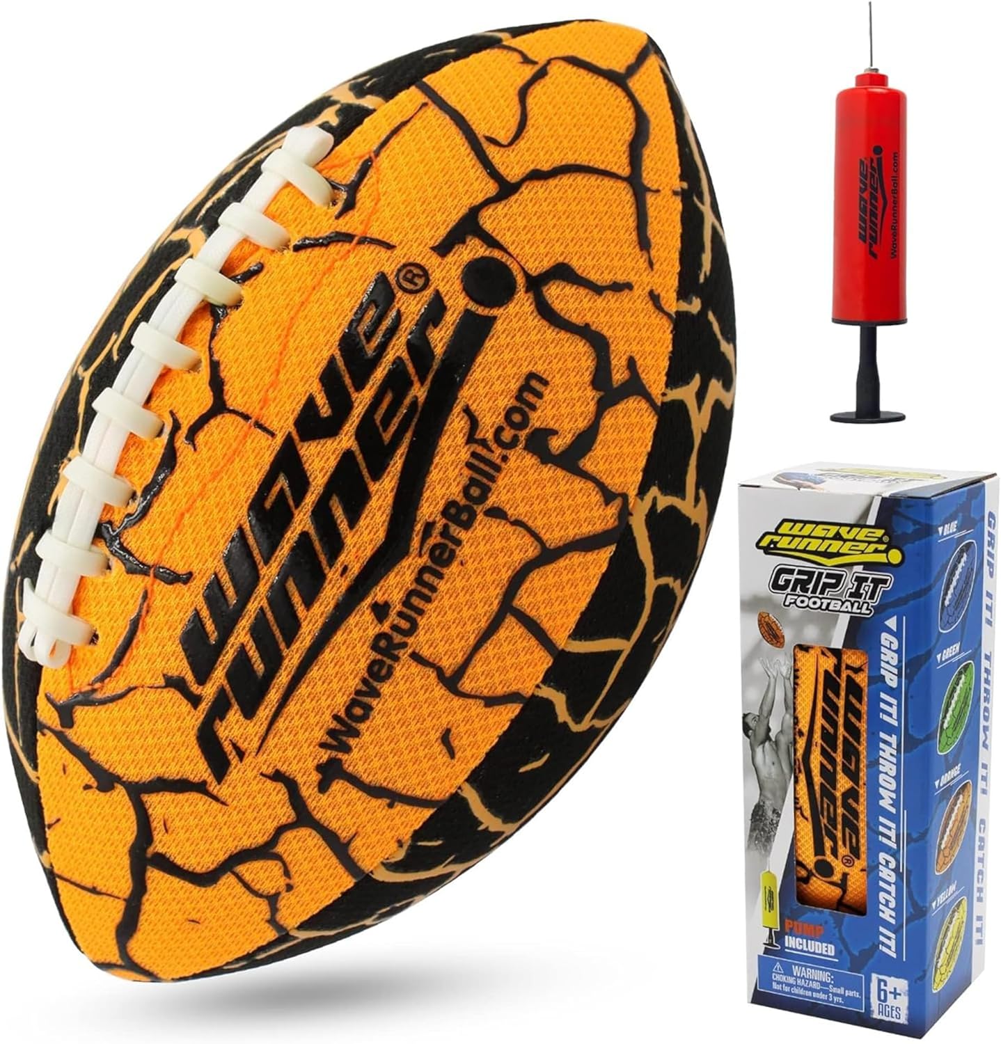 Wave Runner Waterproof Football - Special Grip, Double Laced, All Weather