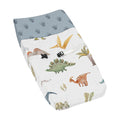 Watercolor Dinosaur Baby Changing Pad Cover - Soft Brushed Microfiber