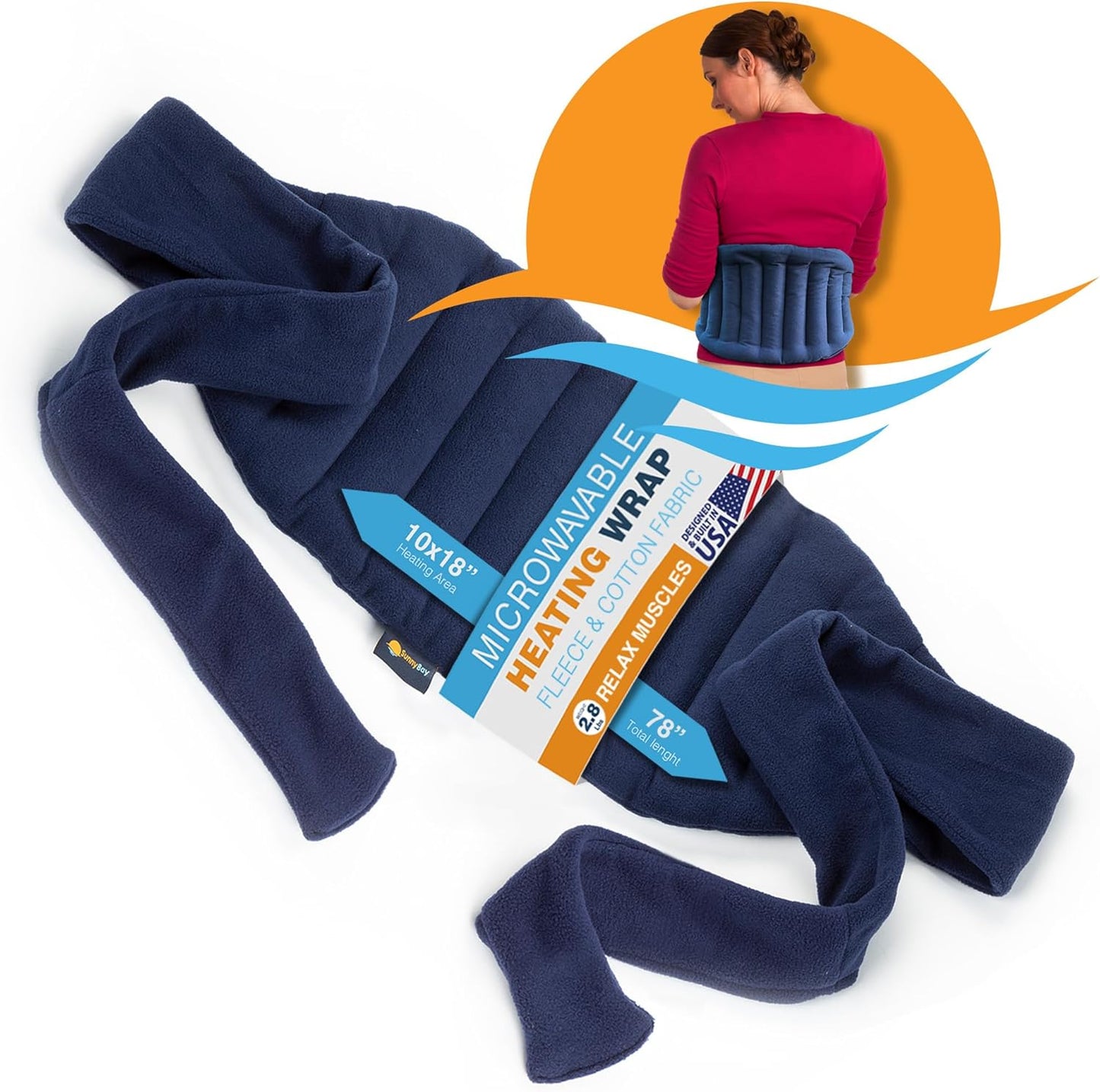 SunnyBay Microwave Heating Pad for Neck and Back Pain Relief