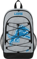 Detroit Lions Bungee Backpack - Team Logo Fan Pack