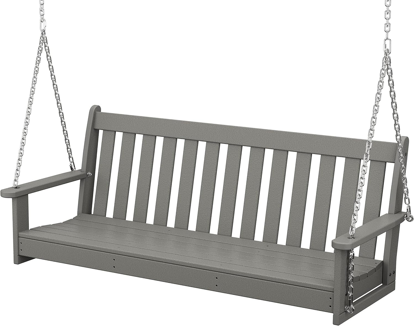 POLYWOOD Vineyard 60in Swing in Slate Grey for Ultimate Relaxation