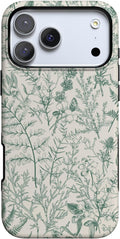 Casely iPhone 17 Pro Case Sage Garden - Bold 8-ft Protection