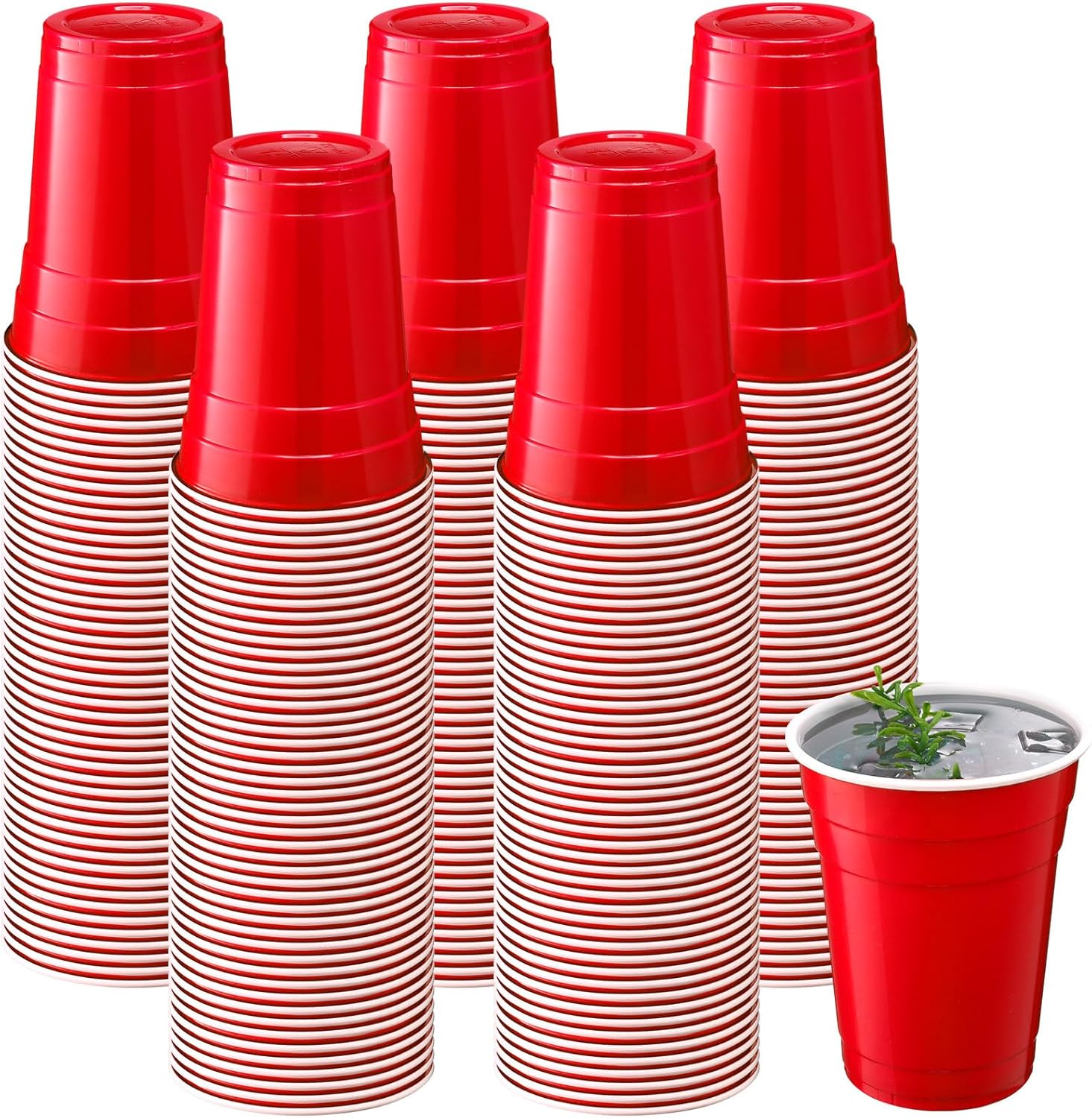 Zopeal 200 Count Heavy Duty Plastic Disposable Cups for Parties