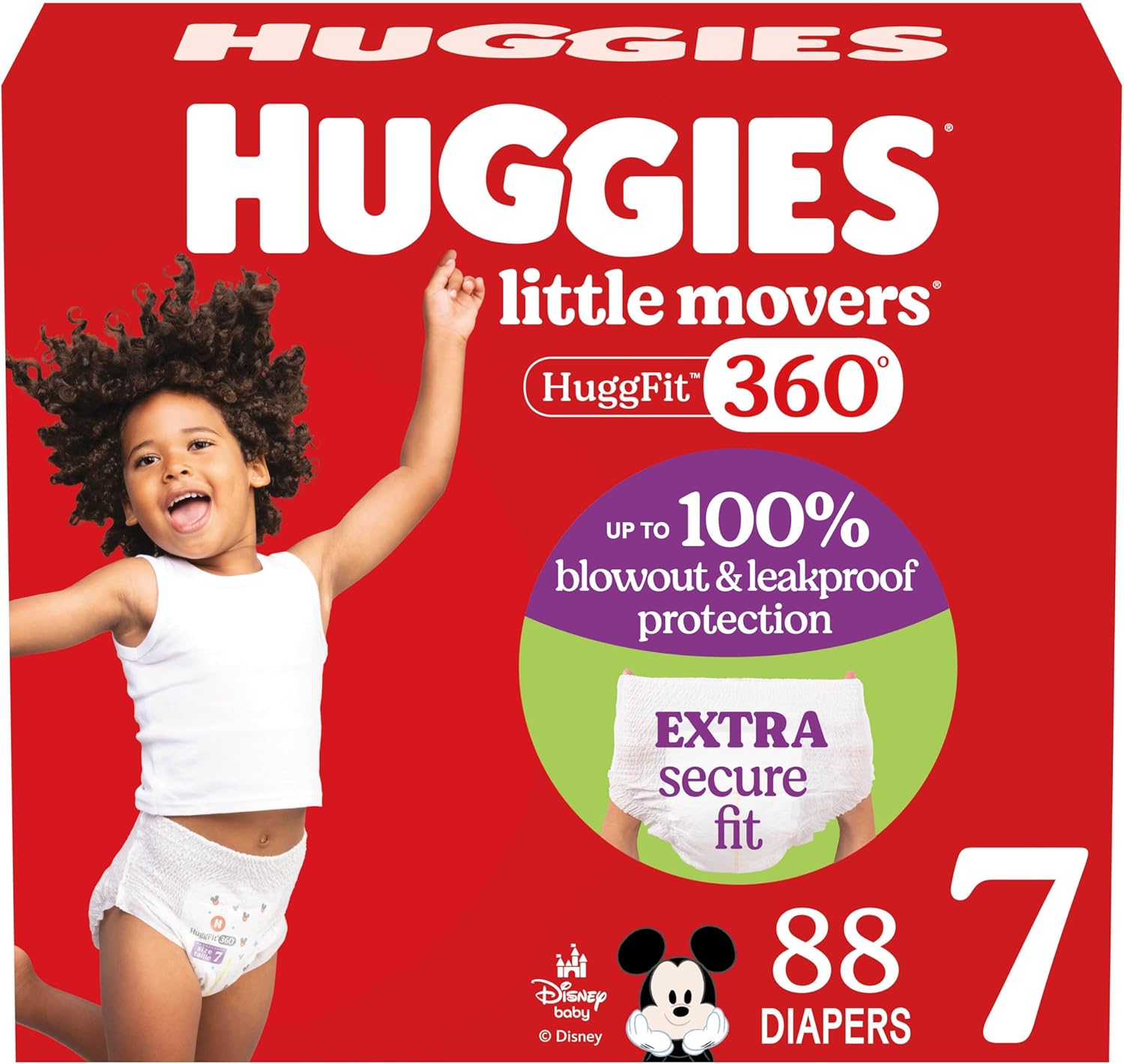 Huggies Size 7 Baby Diapers for Ultimate Leak Protection