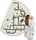 2-in-1 Quilted Baby Play Mat & Storage Bag - Portable Play Mat