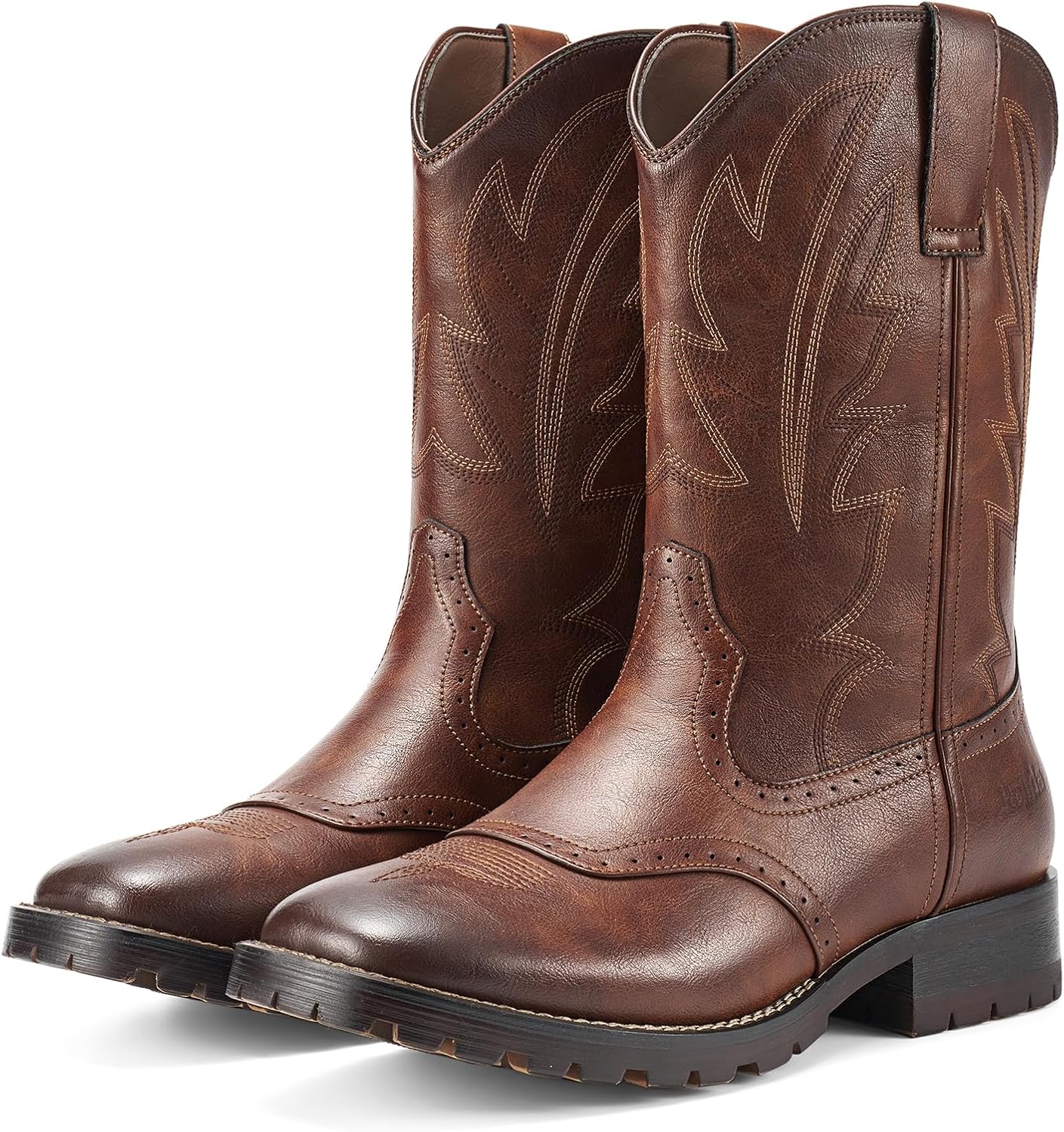 Rollda Cowboy Boots for Men - Classic Western Style and Comfort