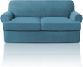 PrinceDeco T Cushion Loveseat Slipcover - Stretch 3-Piece Fit to 76 in