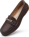 Women's Comfortable Lightweight Leather Loafers - Stylish Slip-On