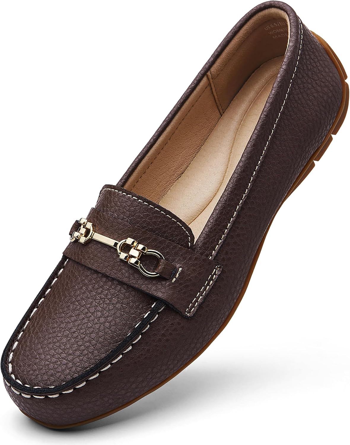 Women's Comfortable Lightweight Leather Loafers for Work & Play