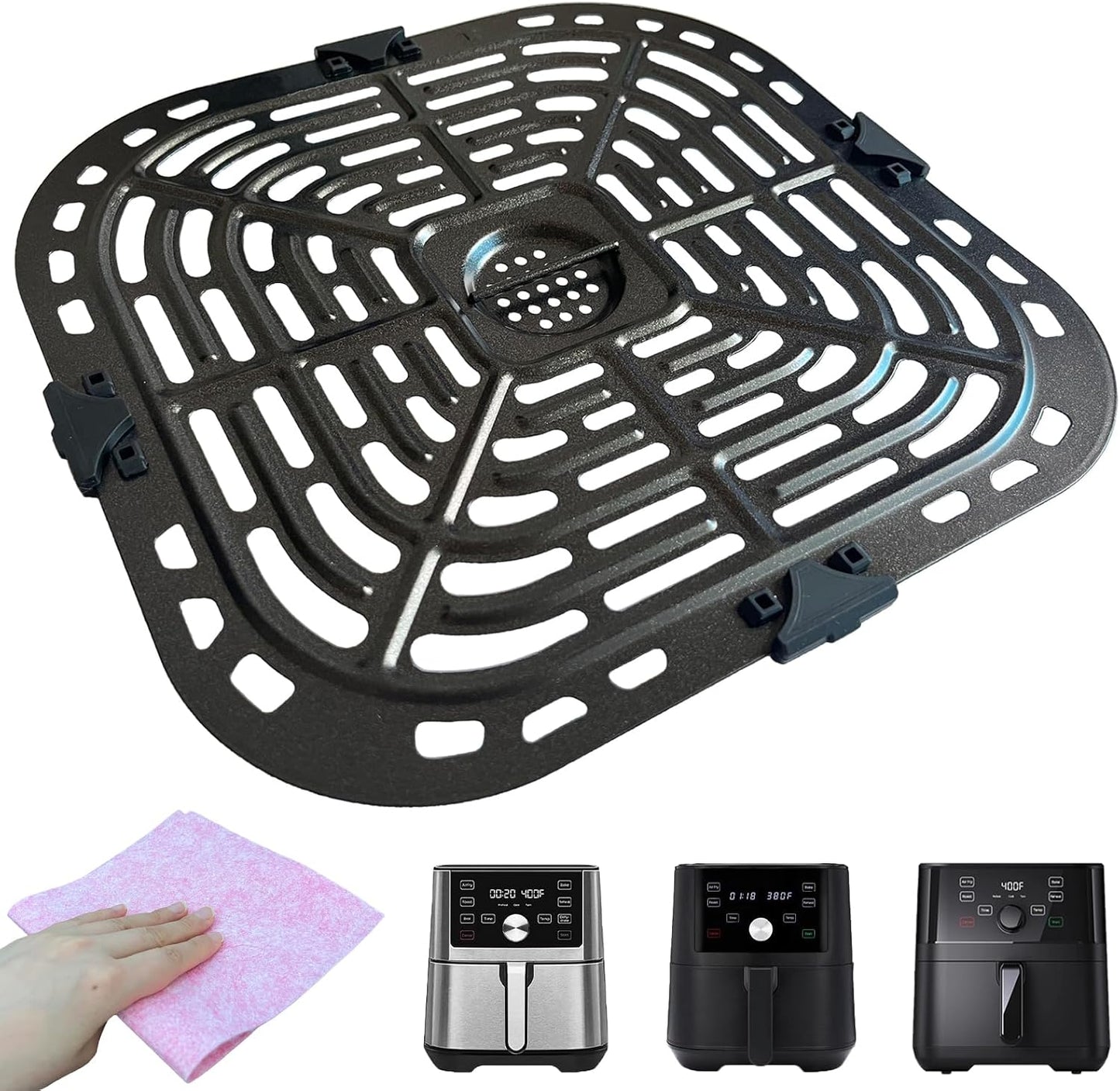 Heisenlin Nonstick Air Fryer Grill Plate for Instant Pots