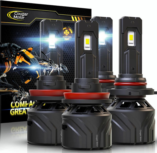 Cougar Motor 9005 H11 Bulbs Combo for Bright Fog Lights