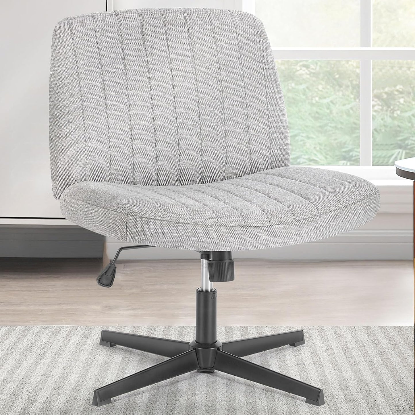 Modern Grey Height-Adjustable Desk Chair