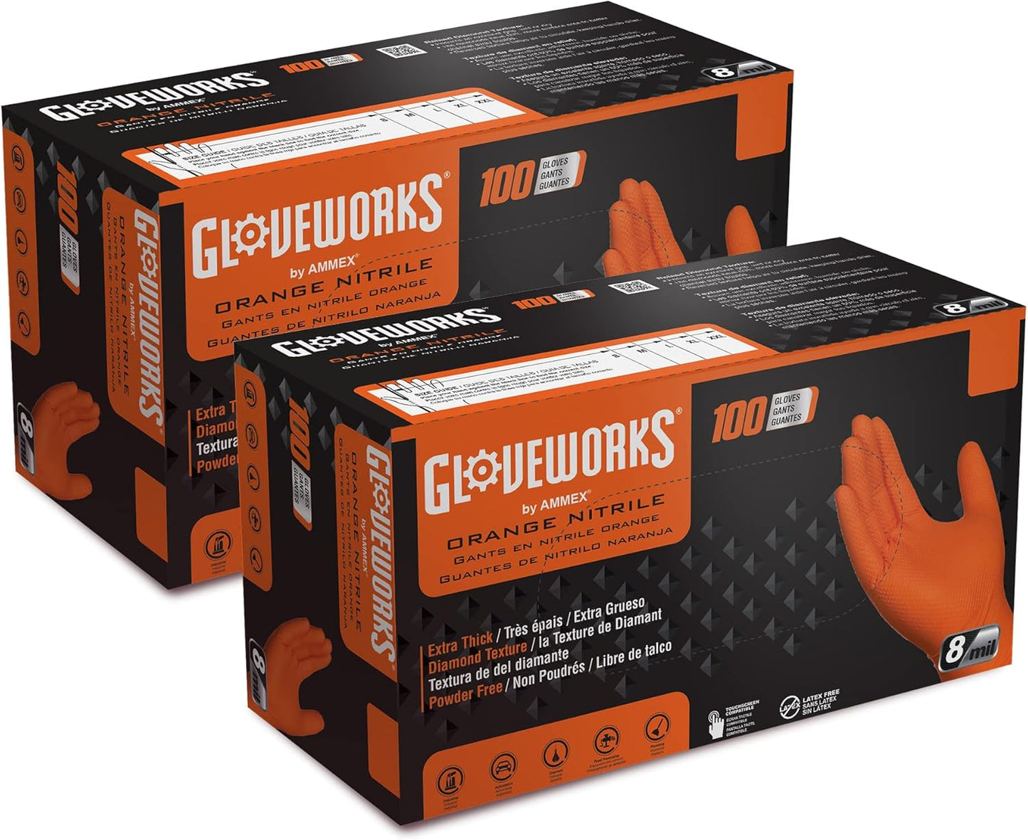 GLOVEWORKS Heavy-Duty Nitrile Gloves for Versatile Use