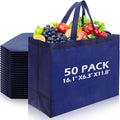 50 Pcs Extra Large Reusable Tote Bags for Grocery Shopping
