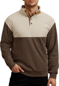 Mens Corduroy Fleece-Lined Sweatshirt Pullover - Warm Casual Layer hem