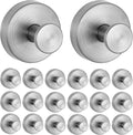 Suction Cup Hooks for Shower 20 Pack - Heavy Duty SUS304 Towel Hooks