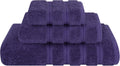 American Soft Linen Premium 3 Piece Towel Set - Plush 600 GSM Purple