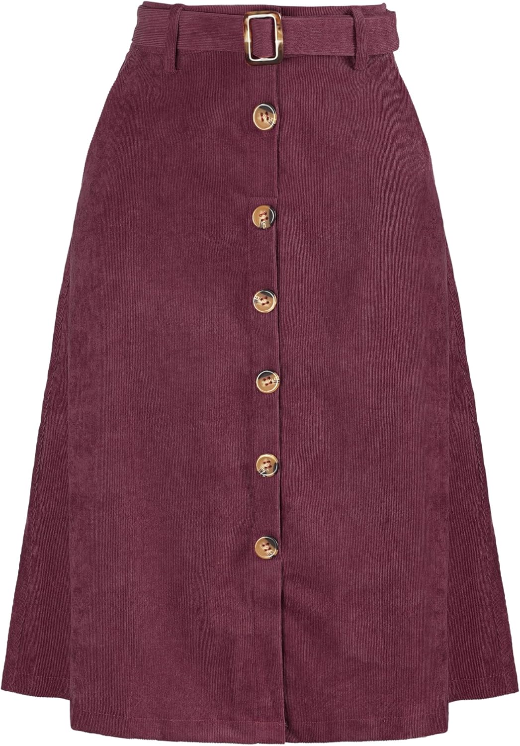 Allegra K Womens High Waist A-Line Corduroy Midi Skirt Review