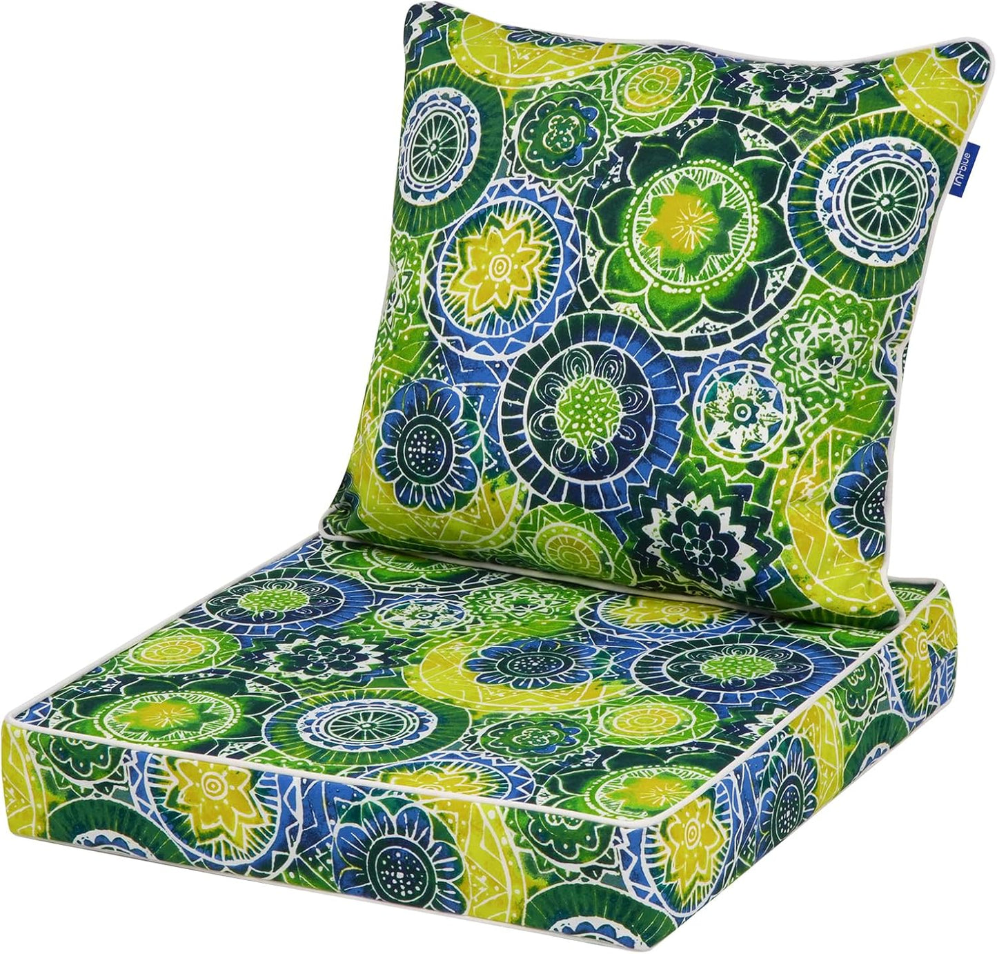 Deep Seat Cushions for Outdoor Furniture - Fade Resistant Comfort