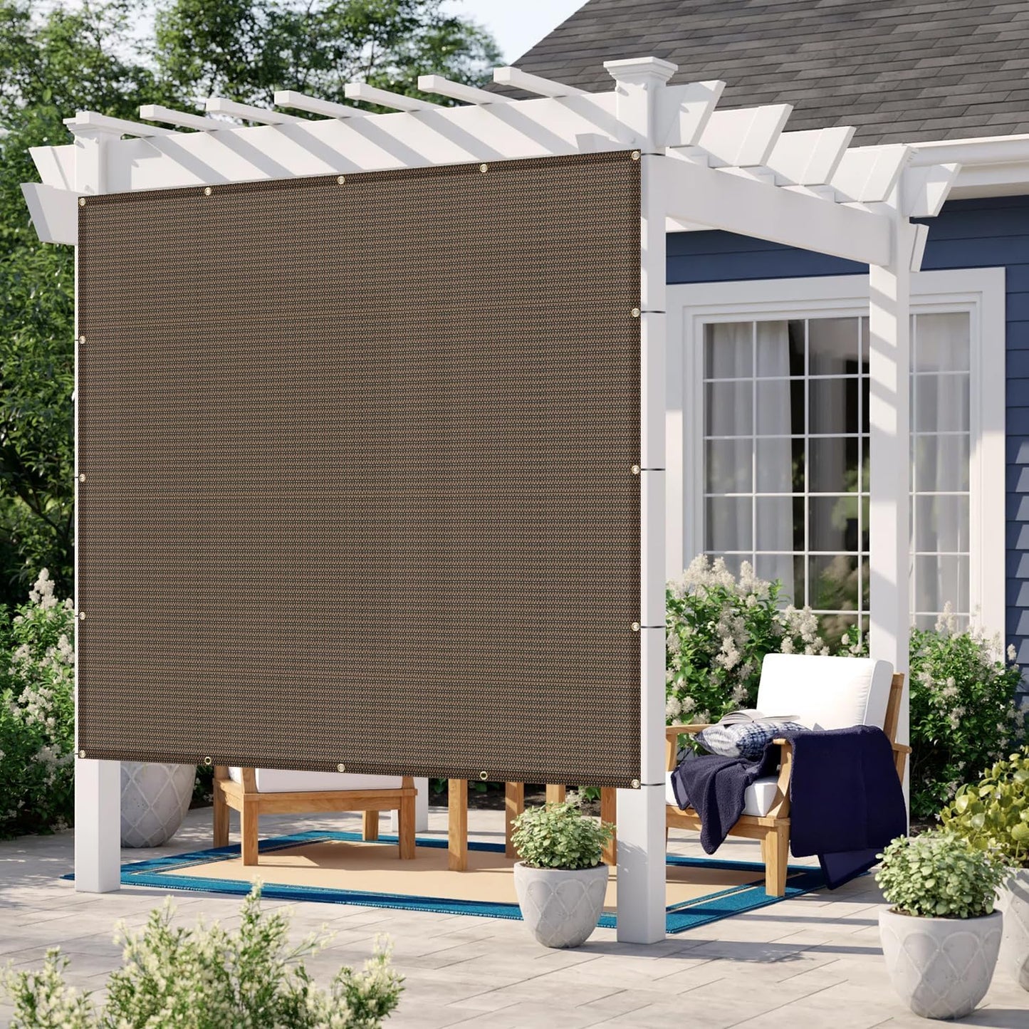 Custom Size 13x23 FT Sun Shade Cloth with Grommets for Patio