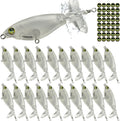 Topwater Fishing Lure Blanks Unpainted Kit - DIY Crankbaits for Bass