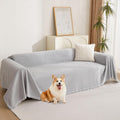 Chenille Couch Cover for 2 Cushion Sofa - Easy Protect & Soft Fit