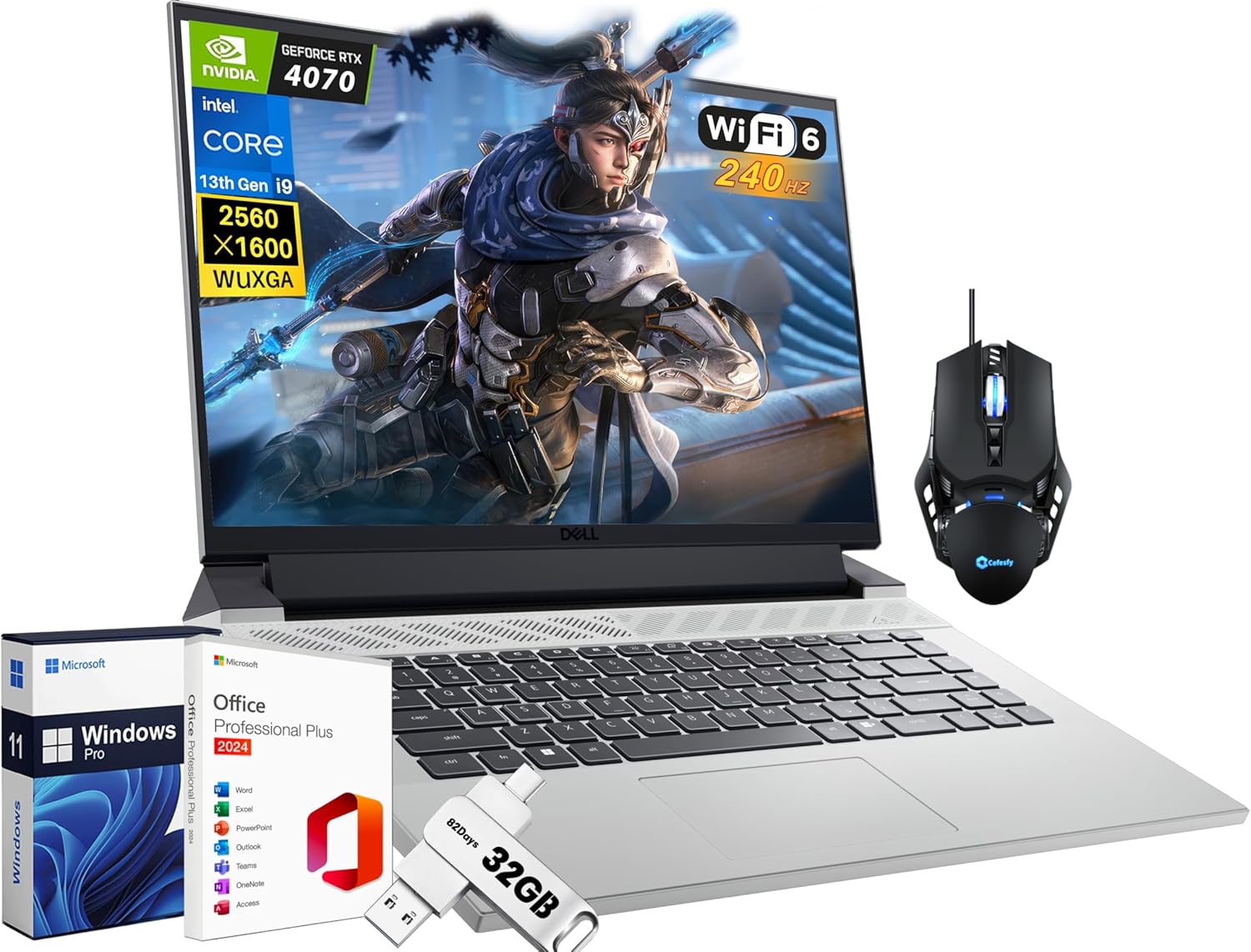 Dell G16 Gaming Laptop: i9 13900HX, RTX 4070, 16 QHD+ 240Hz Display