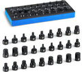 toolant 3/8in Drive Impact Hex Bit Socket Set 27PCS - Anti-Roll