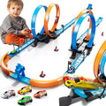 Toy Car Track Set for Boys Kids Age 3-12 - Long Race Tracks with 4