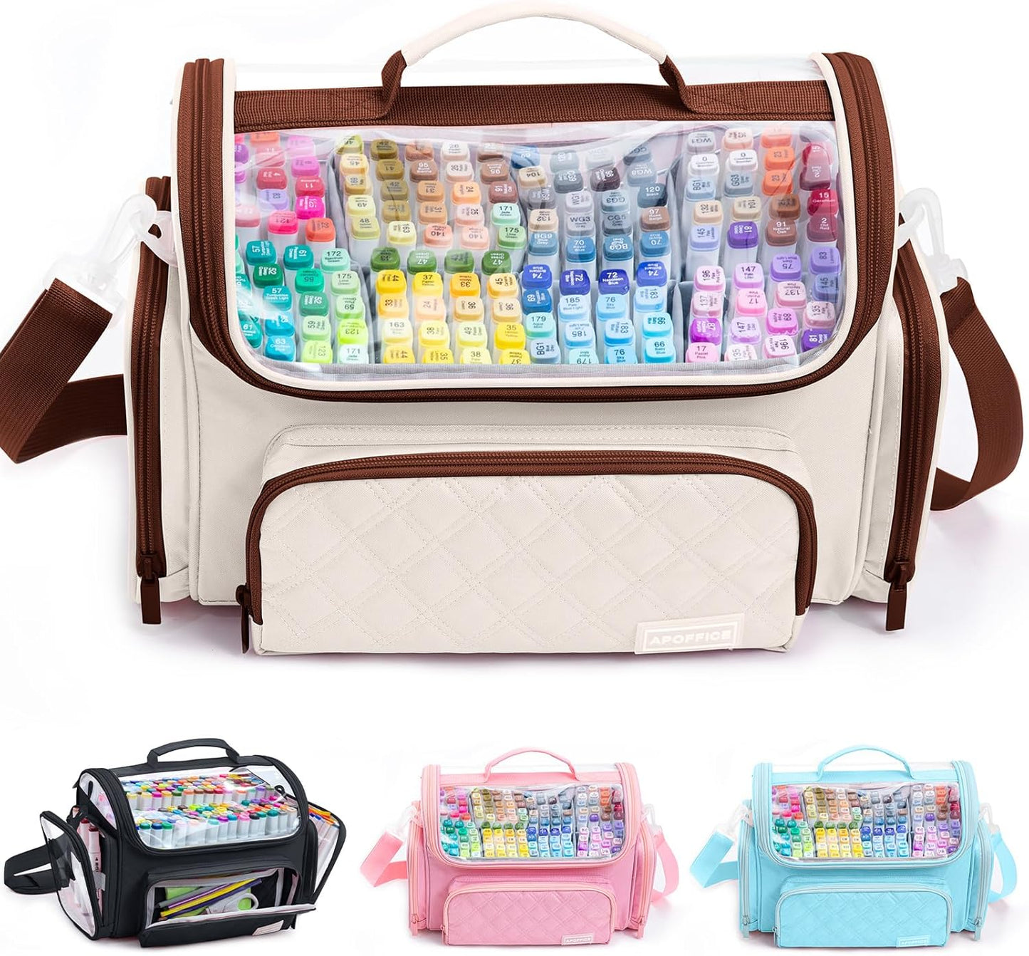 Large Marker Organizer Case for Artists and Crafters - Holds 300