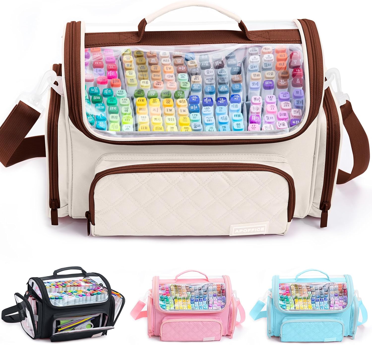 Large Marker Organizer Case for Artists and Crafters - Holds 300