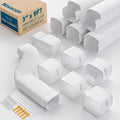 3in 9ft Mini Split Line Set Cover Kit - Paintable Decorative Cover