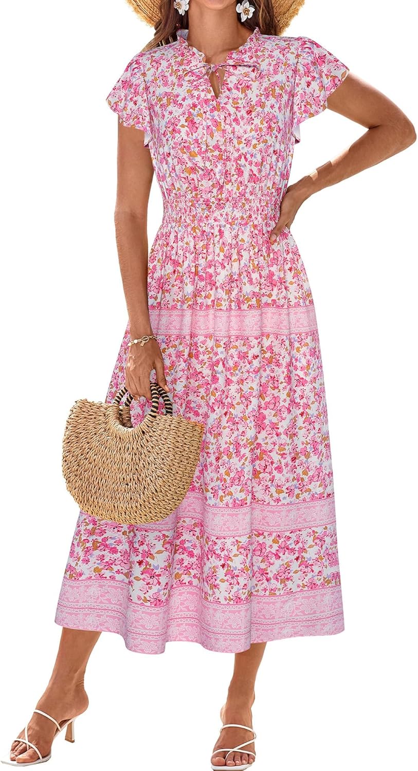 Floral Boho Dress for Women - Perfect Summer Beach Wedding Attire