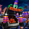 Turnmeon 6 ft Halloween Trunk or Treat Witch Arch - LED Car Decor
