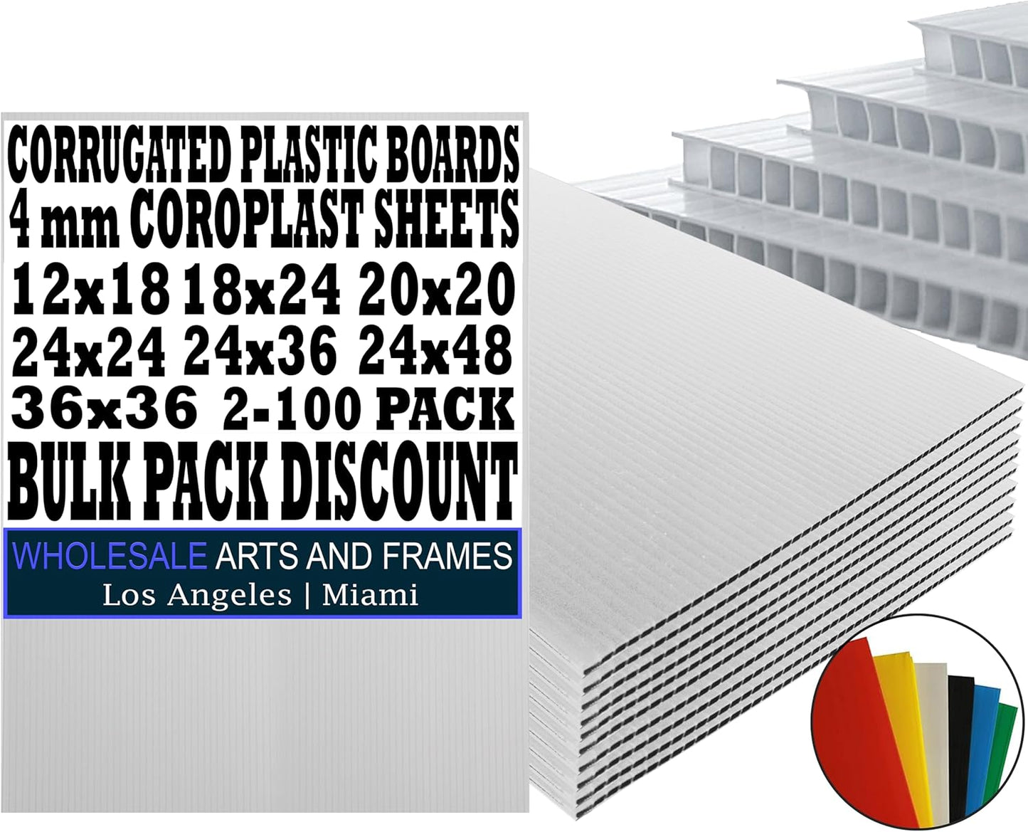 Corrugated Plastic Board 20x20 Pack for Versatile Signage Needs