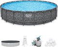 Bestway APX 365 22 ft x 52 in Round Framed Pool - Family Sized