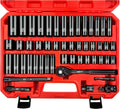 WETT 3/8ft Drive Impact Socket Set, 50Pcs SAE/Metric - Durable Kit