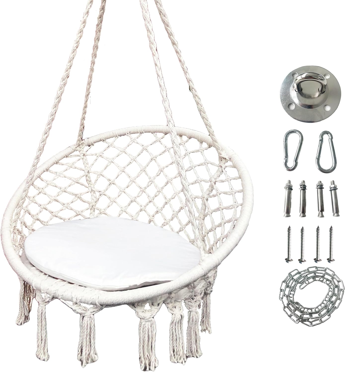 Morocco Macrame Hammock Chair - Leisure Haven