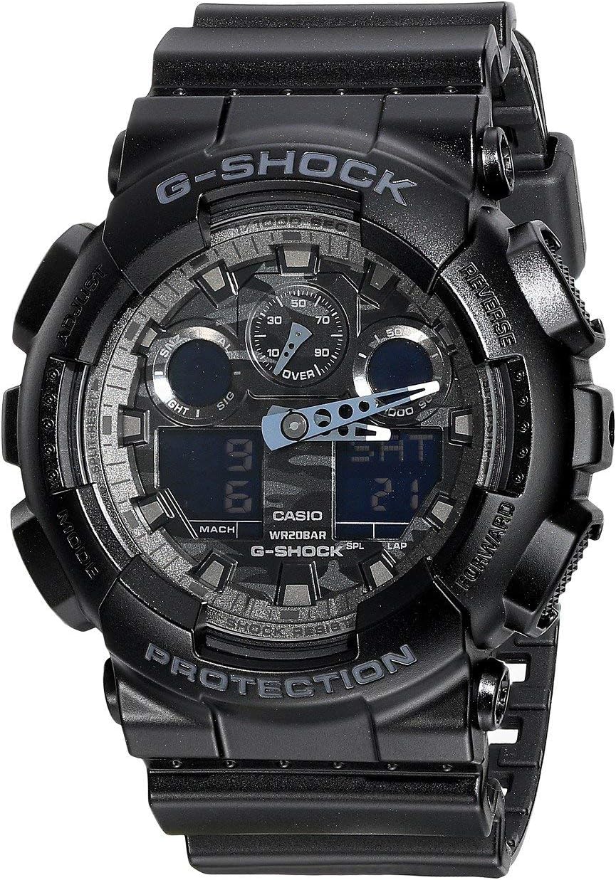 G-Shock GA-100CF-1ACR: Bold Camo Dial, Tough Style