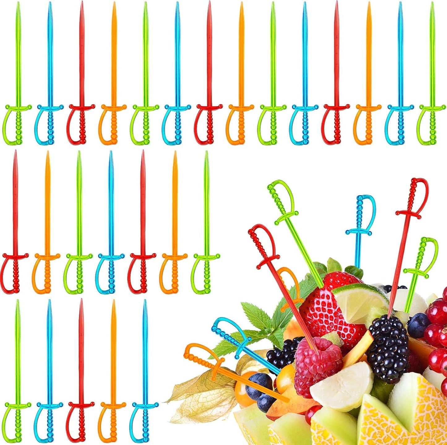 500 Colorful Drink Swords: Perfect for Pirate Parties