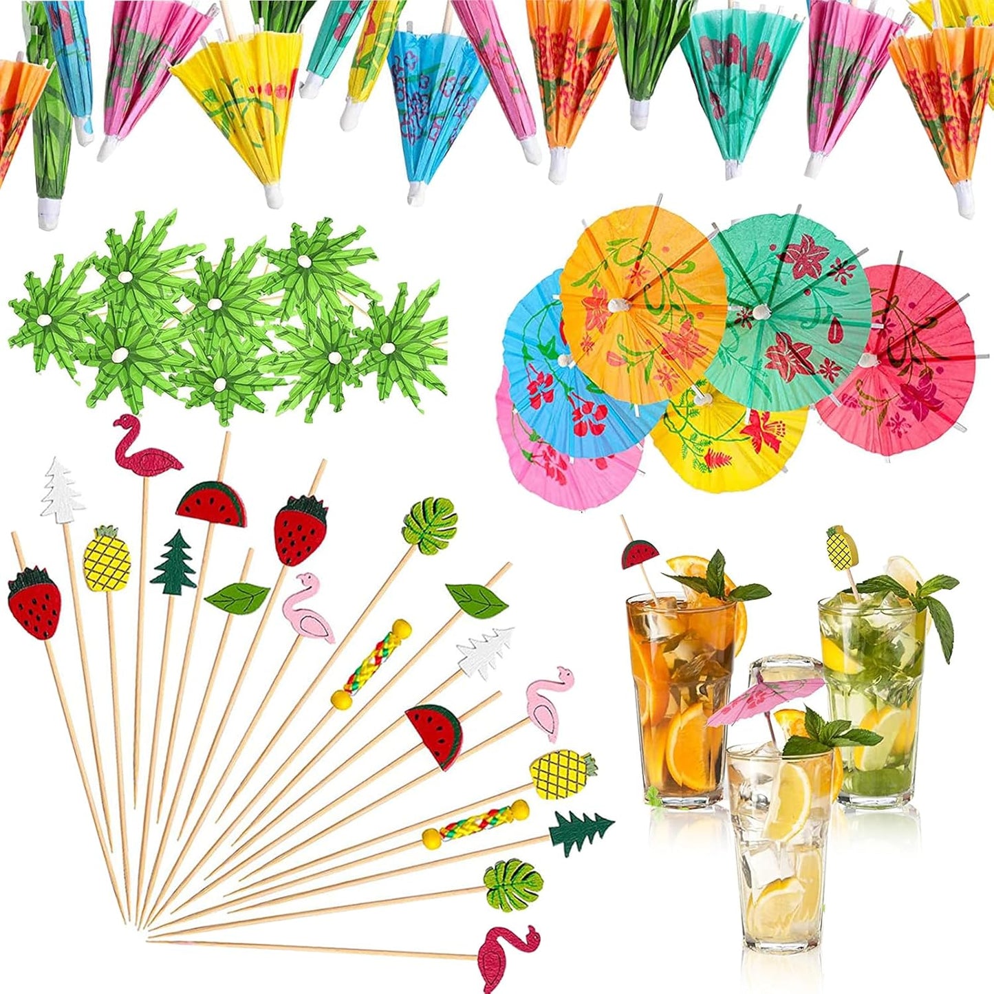 Beach Party Essential: Colorful Cocktail Decor Set