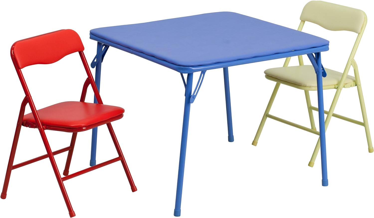 Mindy Kids 3-Piece Folding Table and Chairs Set for Playrooms