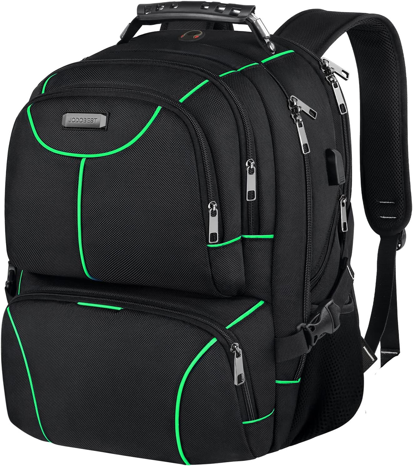 VECKUSON Waterproof Laptop Backpack with USB Charging Port